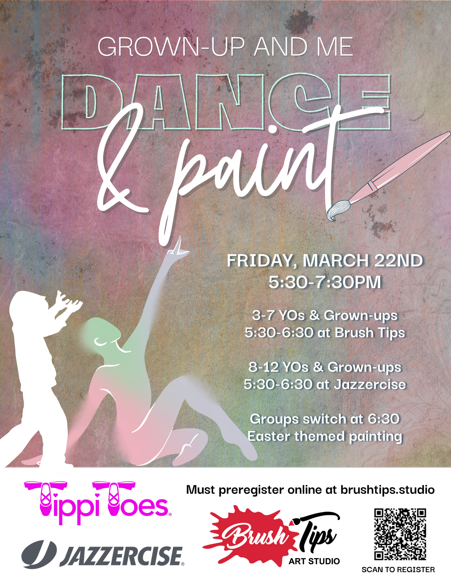 Grown-up and Me: Dance and Paint