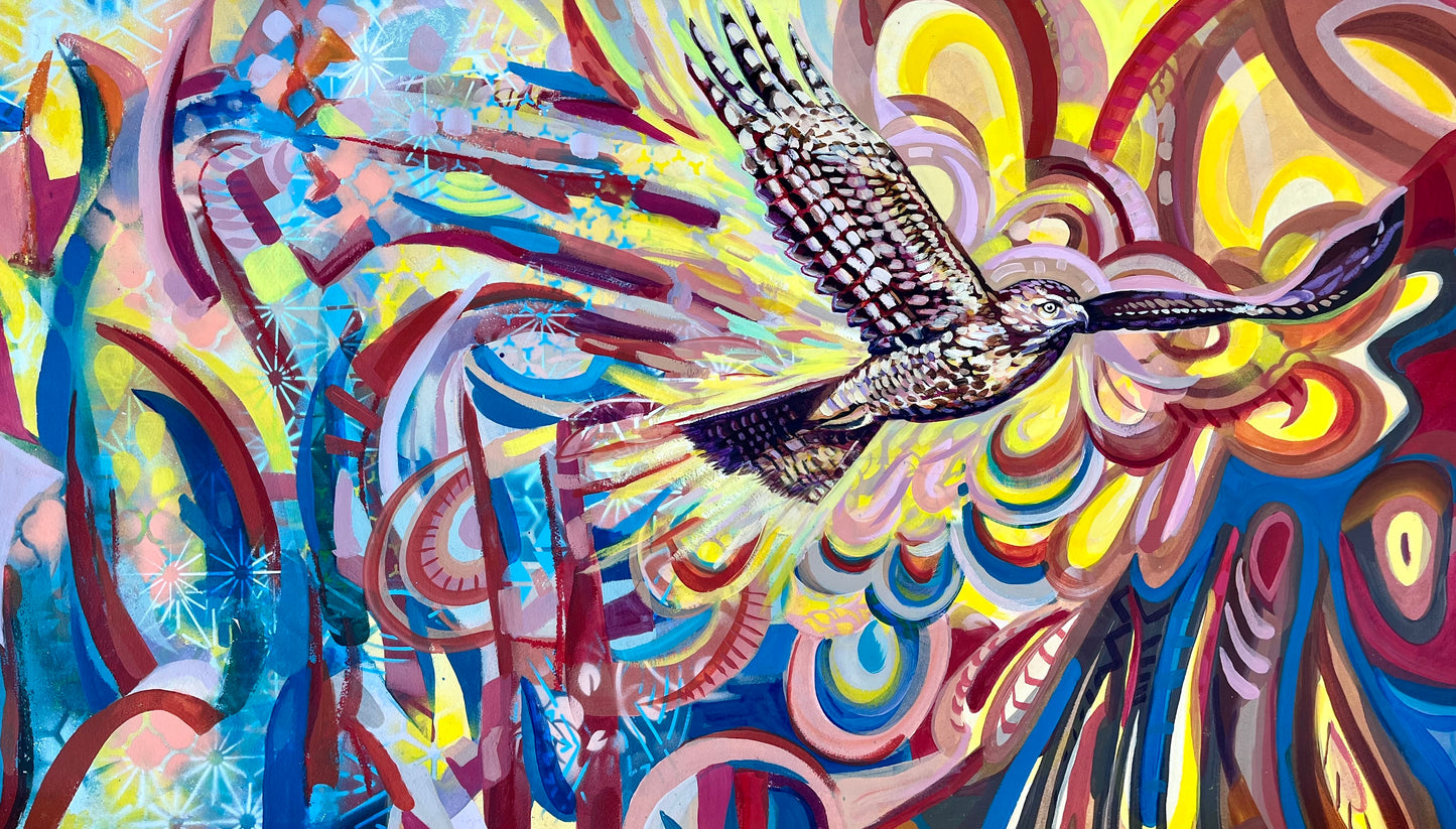 Expressive Bird Painting Series