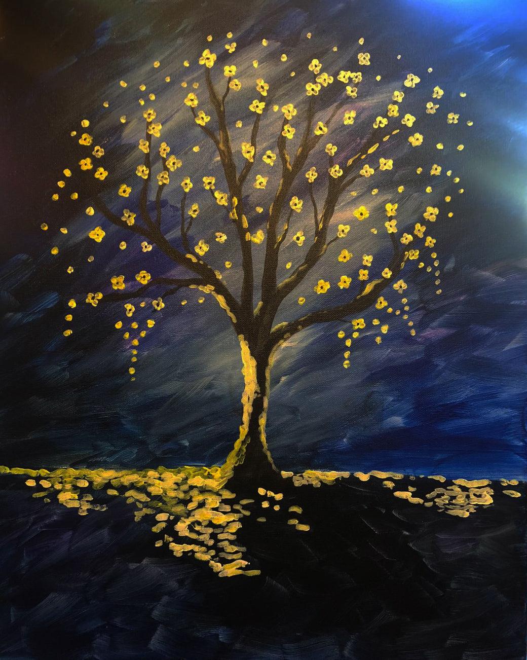 Glow Tree - Brush Tips Art Studio