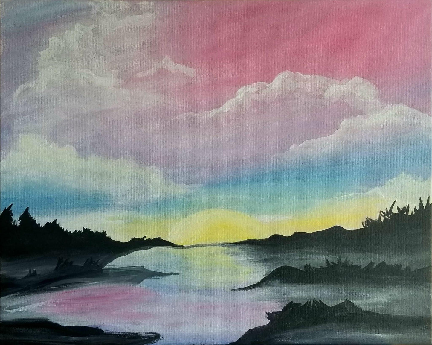 Cotton Candy Sunset - Brush Tips Art Studio