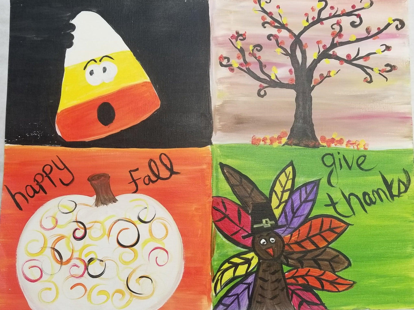 Pick a Fall Painting - Brush Tips Art Studio