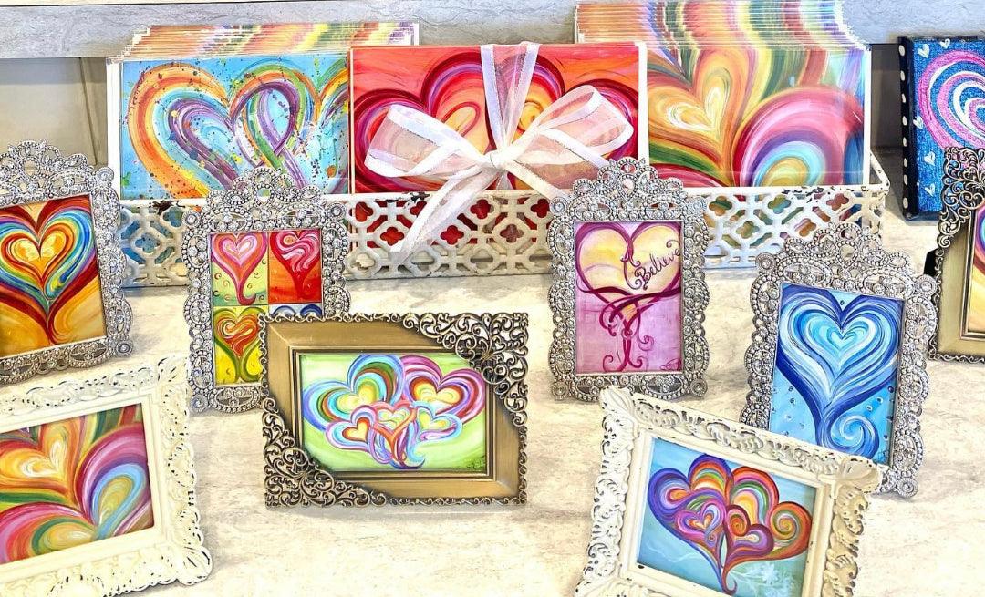 Painting with Debbie the Heart Artist - Brush Tips Art Studio