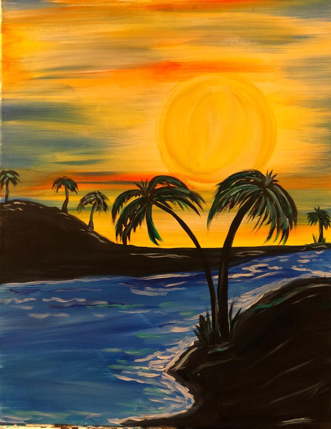 Tropical Hideaway - Brush Tips Art Studio