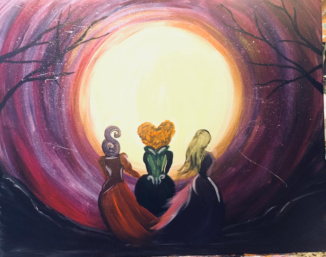 Hocus Pocus Moon - Brush Tips Art Studio
