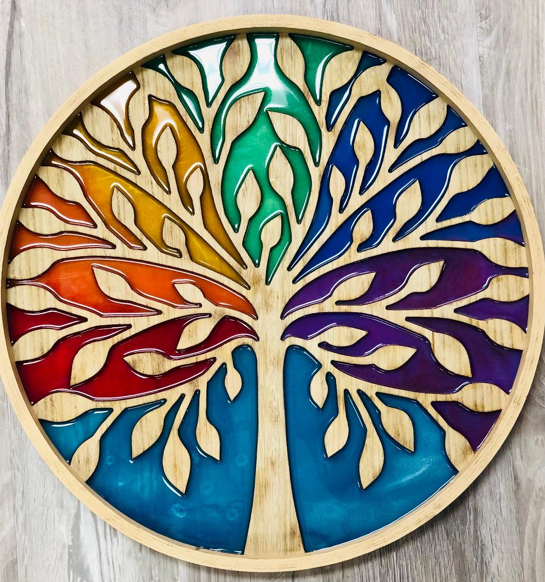 Resin Tree of Life - Brush Tips Art Studio
