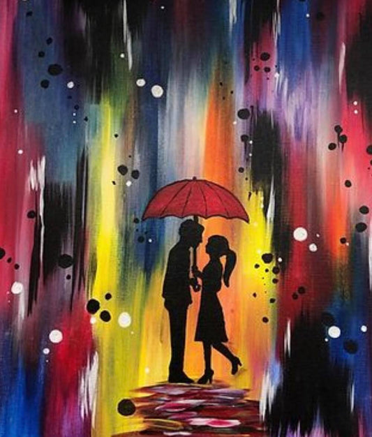 Rainbow Love in the Rain