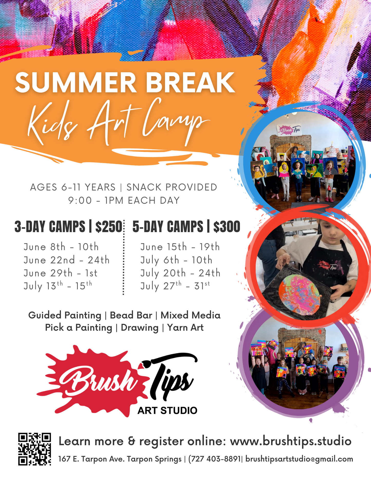 Kids Summer Break Art Camp: Drop-In Days