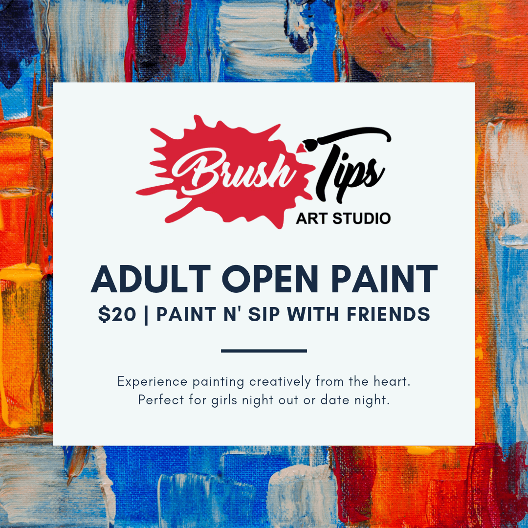 Adult Open Paint - Brush Tips Art Studio