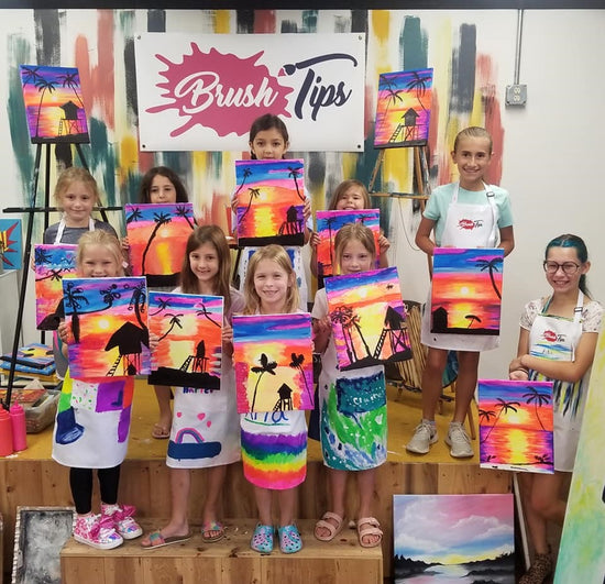 BRUSH TIPS ART STUDIO: PAINT N' SIP & KID ART CLASSES – Brush Tips Art  Studio