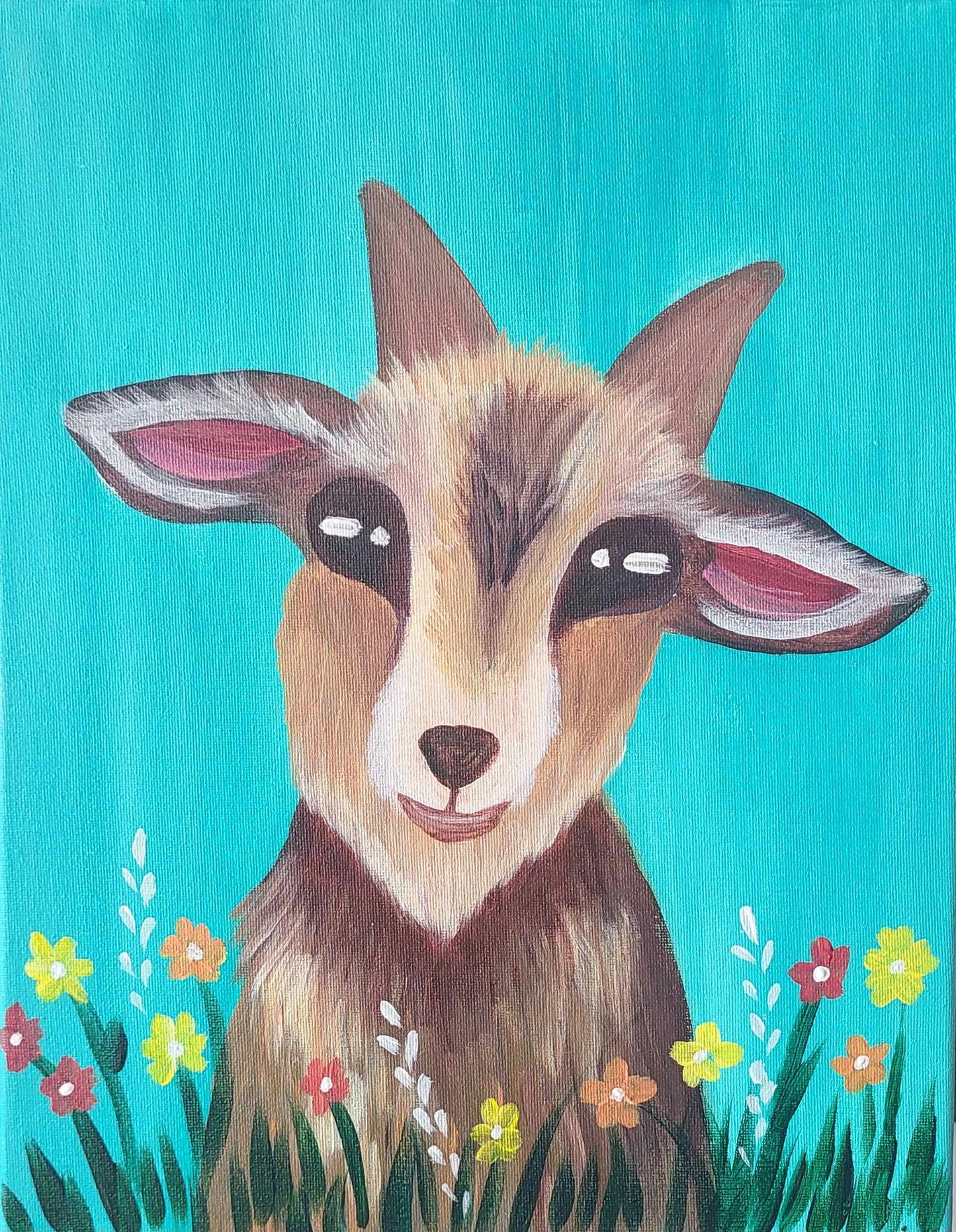Painting with Goats