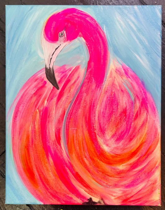 Glow in the Dark - Neon Flamingo