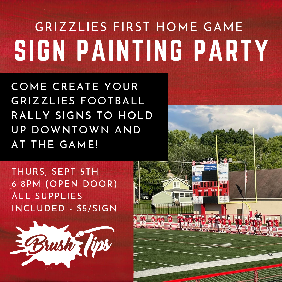 Grizzlies Football Sign