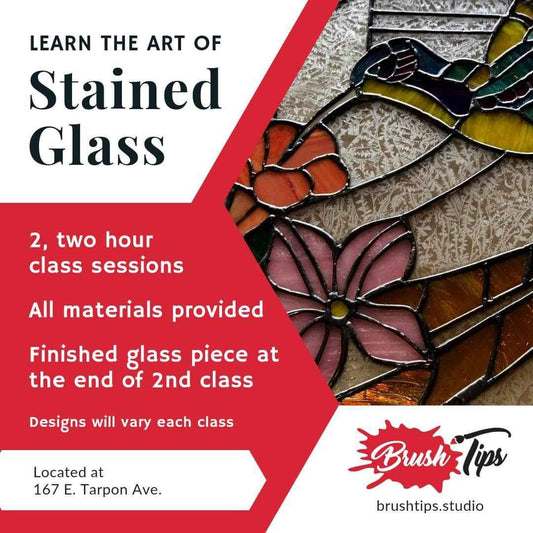 Stained Glass Workshop - Brush Tips Art Studio