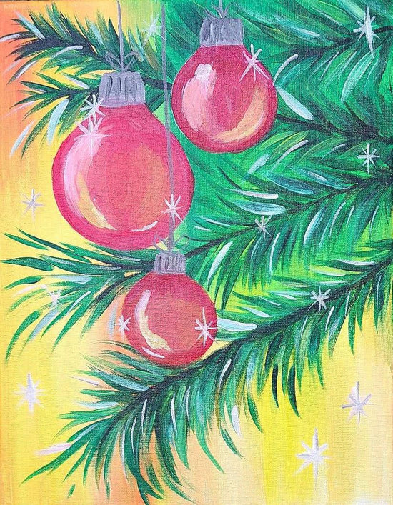 Twinkle Christmas Tree - Brush Tips Art Studio