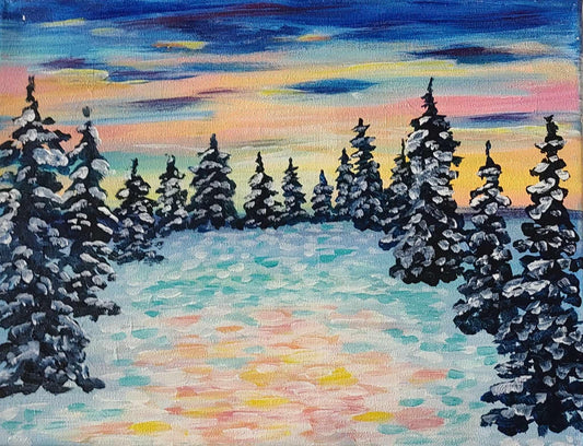 Winter Wonderland - Brush Tips Art Studio