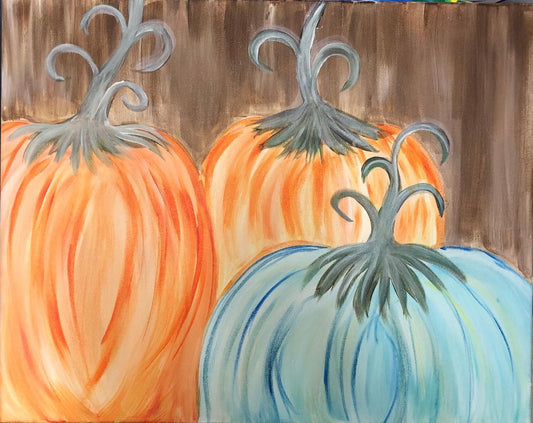Fancy Pumpkins - Brush Tips Art Studio