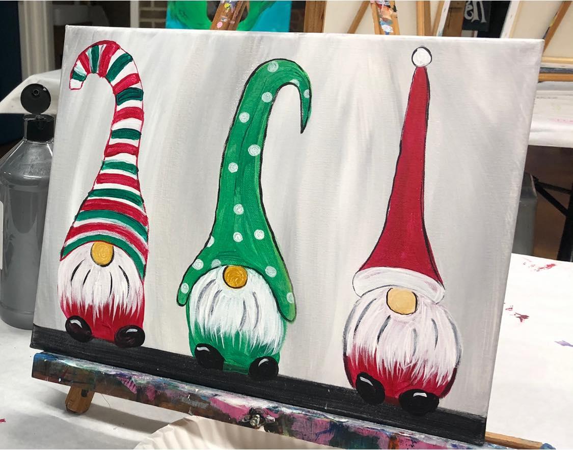 Holiday Gnomes - Brush Tips Art Studio