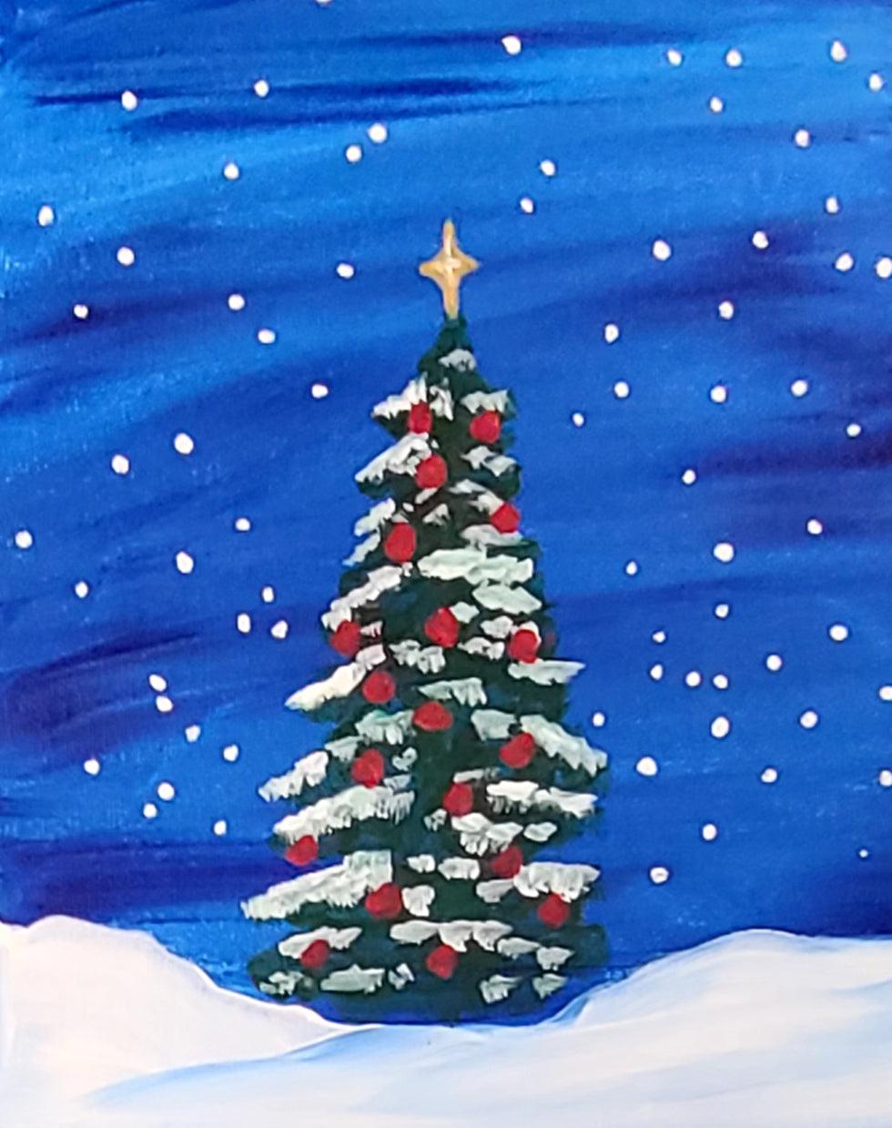 Christmas Tree - Brush Tips Art Studio