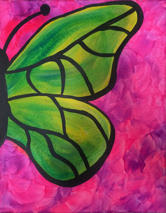 Neon Butterfly - Brush Tips Art Studio