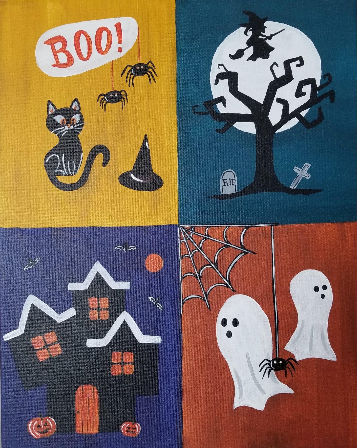 Pick a Spooky Painting ll - Brush Tips Art Studio