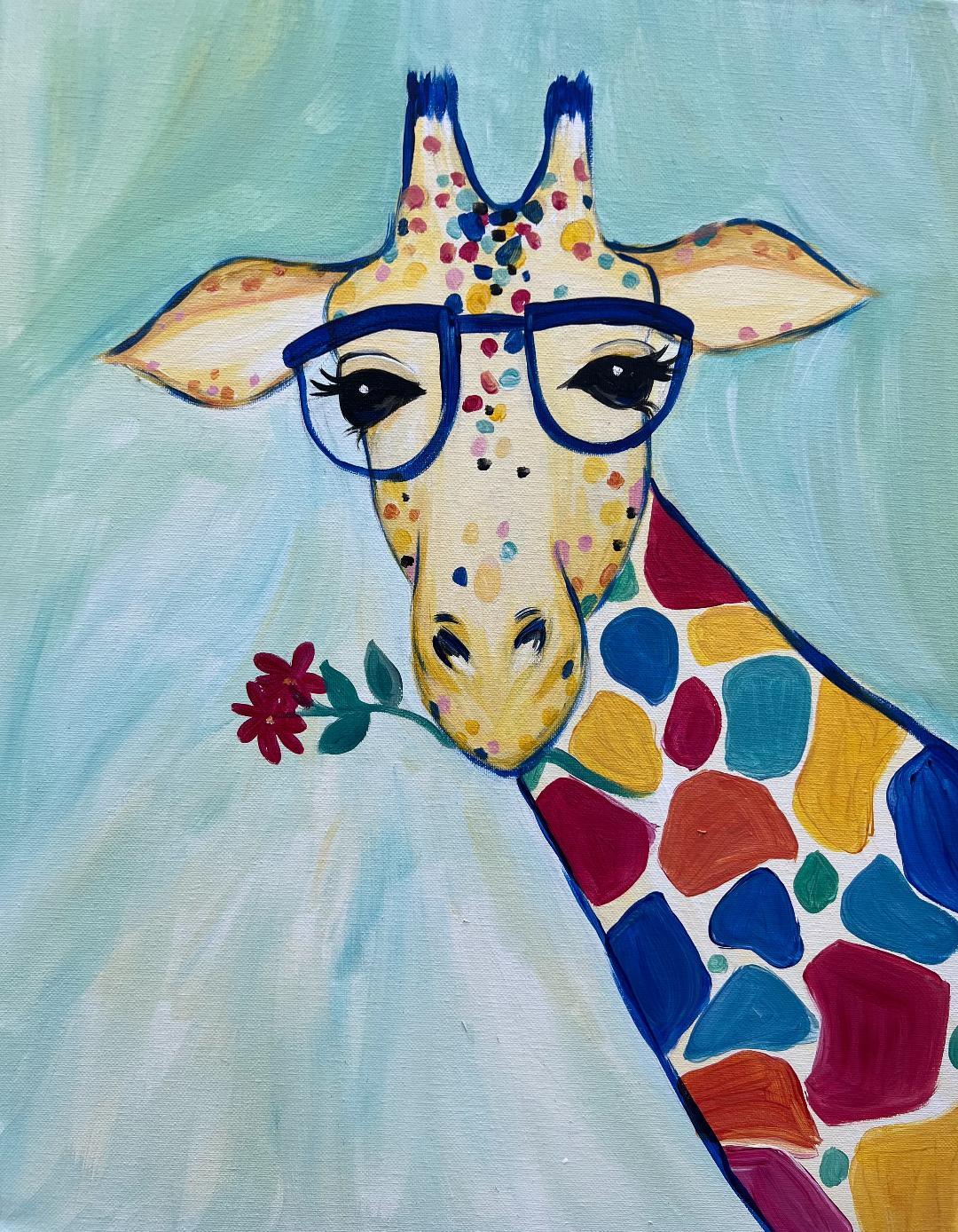 Giraffe - Brush Tips Art Studio