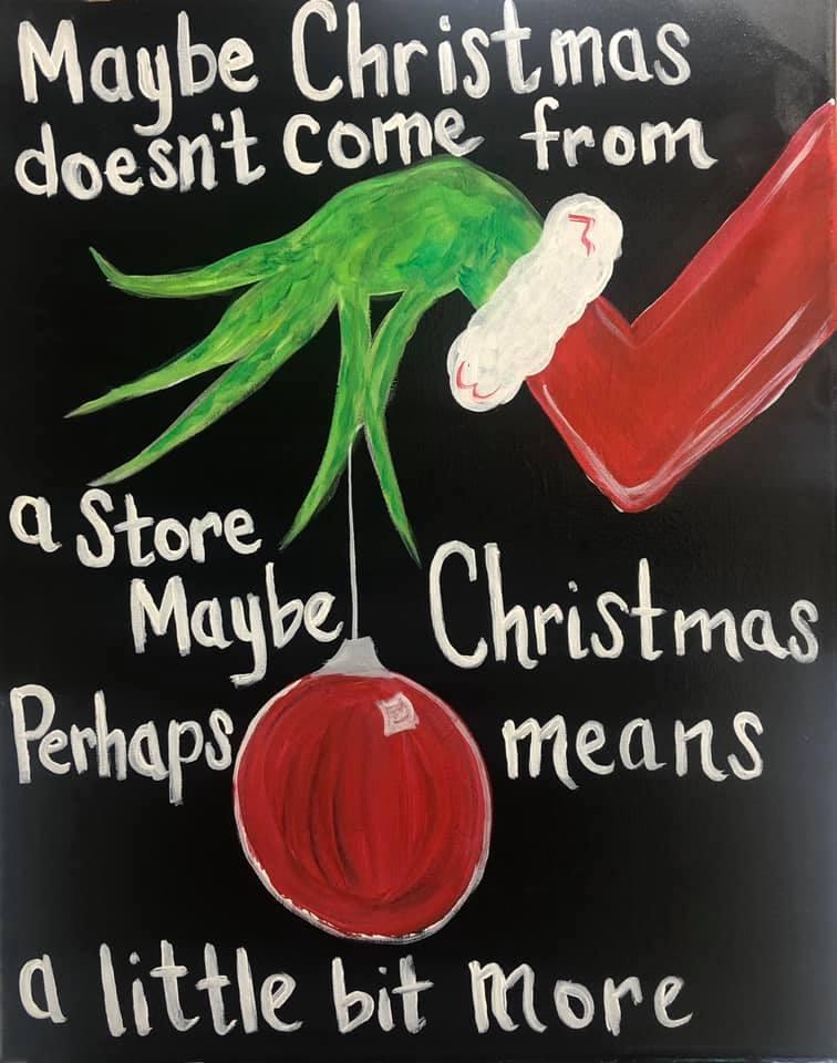 Christmas Grinch - Brush Tips Art Studio