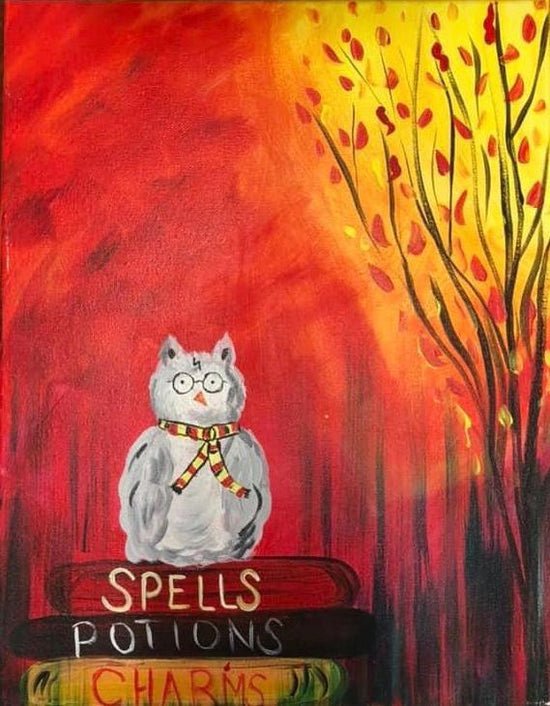 Spell Books and Harry - Brush Tips Art Studio