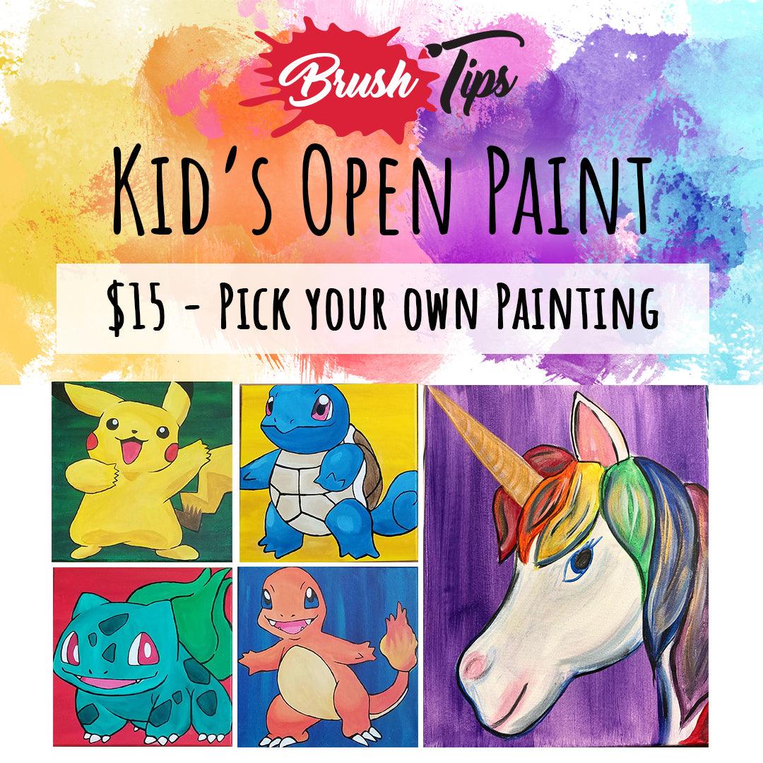 Kid's Open Paint - Brush Tips Art Studio