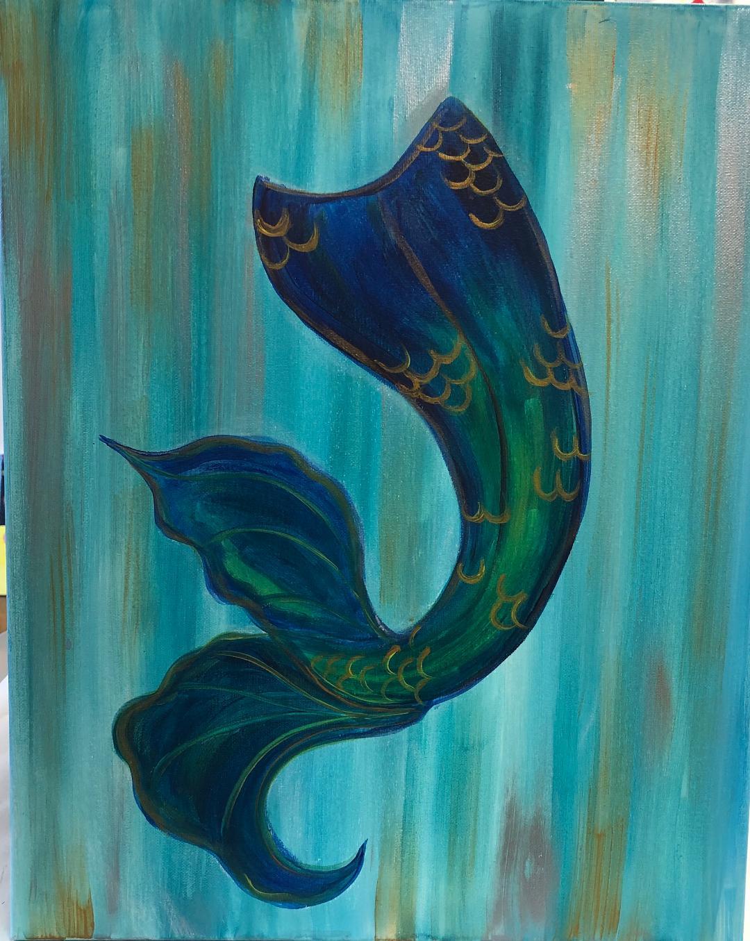 Mermaid Tail - Brush Tips Art Studio