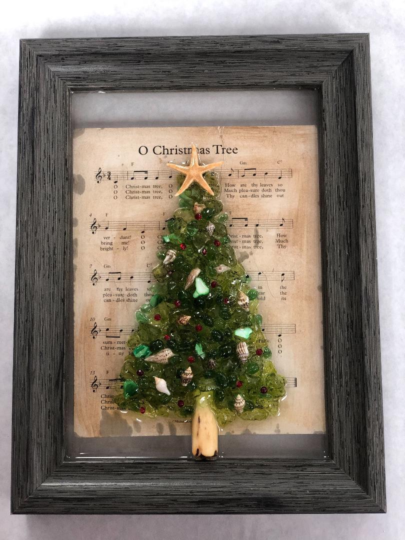 Oh' Christmas Tree Resin Art - Brush Tips Art Studio