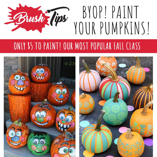 BYO Pumpkin - Brush Tips Art Studio